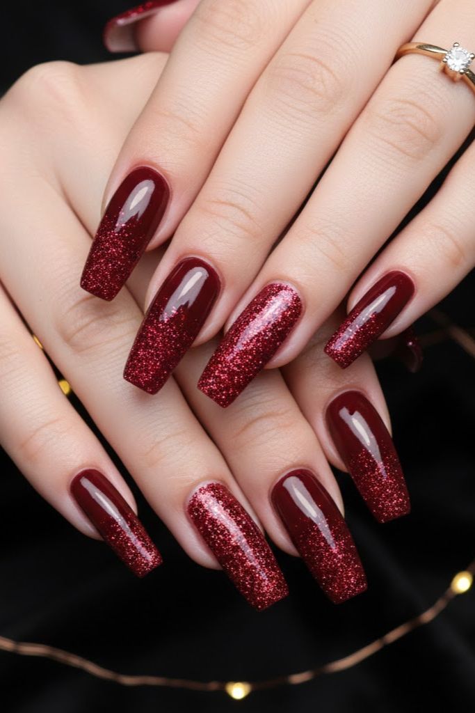 10 Maroon Acrylic Nails Coffin Designs 2026