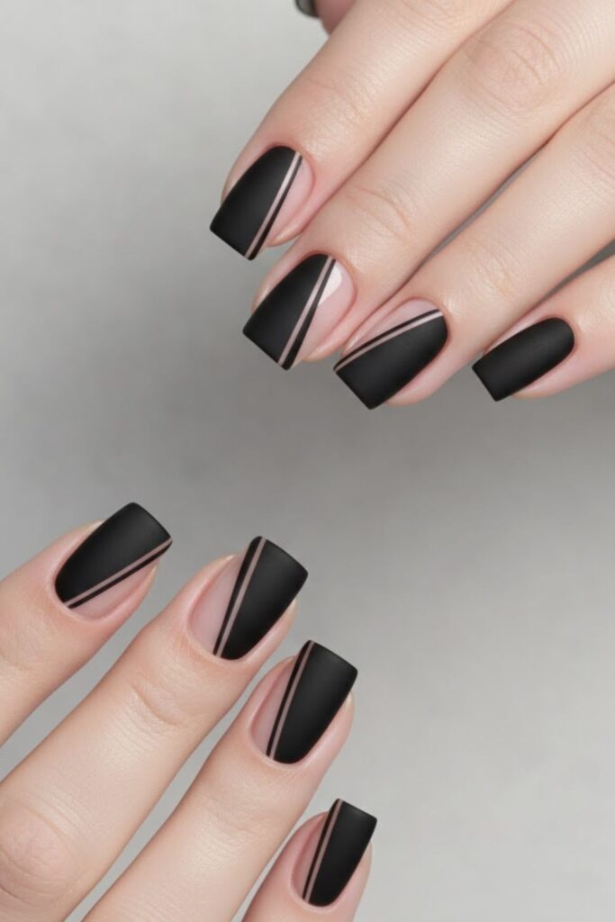 10 Short Black Acrylic Nails Designs 2026