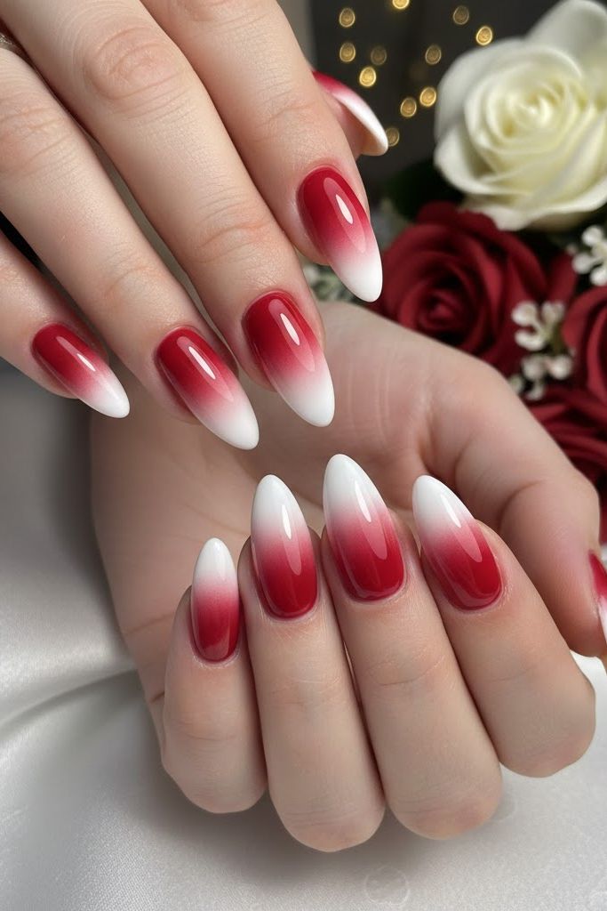 10 Red And White Acrylic Nails Designs 2026