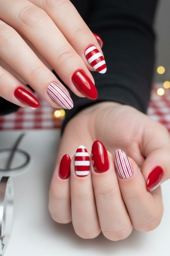 10 Red And White Acrylic Nails Designs 2026