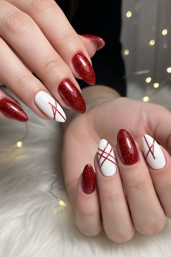 10 Red And White Acrylic Nails Designs 2026