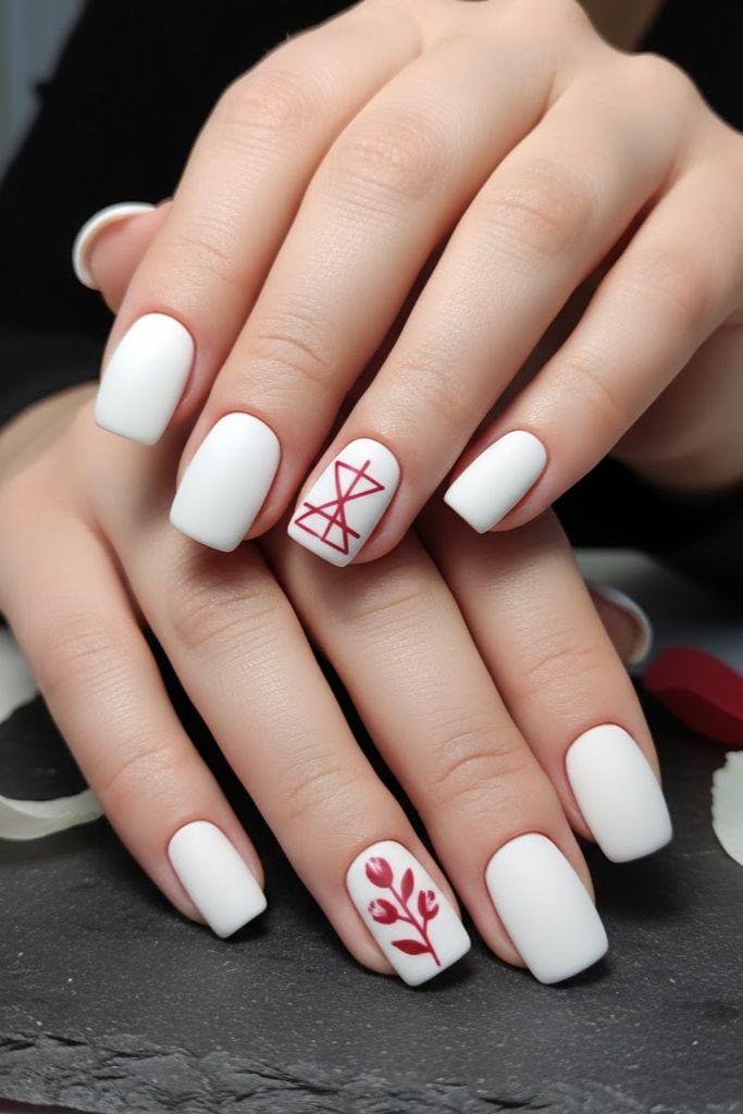 10 Red And White Acrylic Nails Designs 2026
